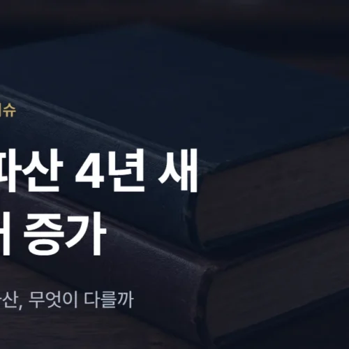 법인파산 4년 새 2.4배: 법인회생과 파산, 회사는 언제 무엇을 검토할까