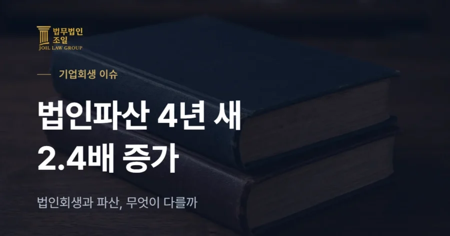 법인파산 4년 새 2.4배: 법인회생과 파산, 회사는 언제 무엇을 검토할까