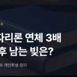보금자리론 연체·경매와 개인회생 정리 - 법무법인 조일