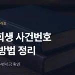 개인회생 사건번호 조회 방법: 나의 사건검색·변제금 납부현황 확인 - 법무법인 조일