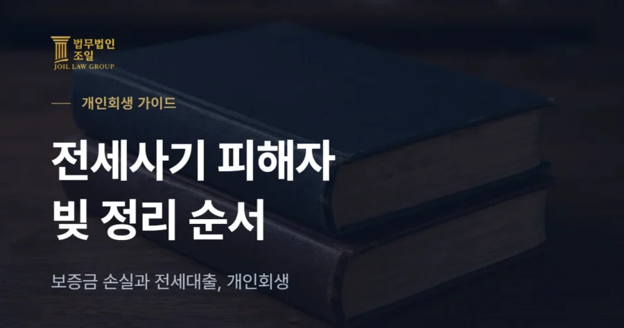 전세사기 피해자 개인회생: 보증금 손실과 전세대출 빚 정리 순서