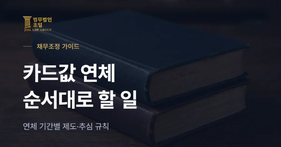 카드값 연체 시작됐다면 순서대로 할 일: 연체 기간별 채무조정·개인회생 정리